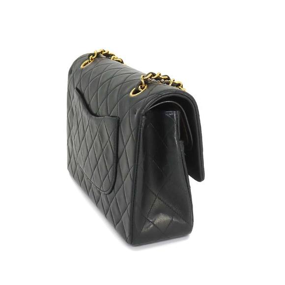 CHANEL Matelasse 25 Chain Shoulder Bag Leather Black A01112 Gold Hardware Vin... - Picture 3 of 9
